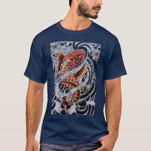 Coloured KOI Tattoo look Tee