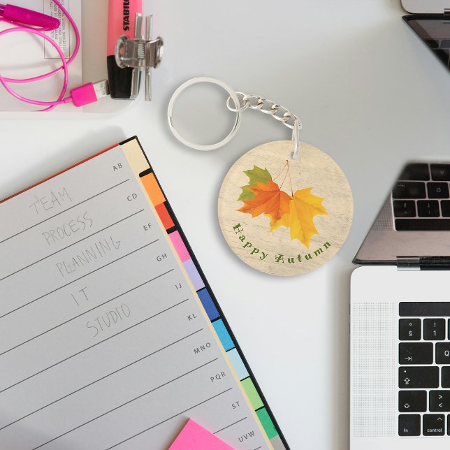 Coloured Leaves Autumn Keychain  (Creator Uploaded)