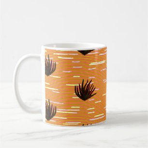 Coloured leaves,exotic plant seamless pattern in v coffee mug