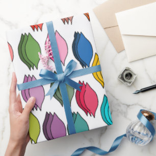Coloured Leaves Wrapping Paper