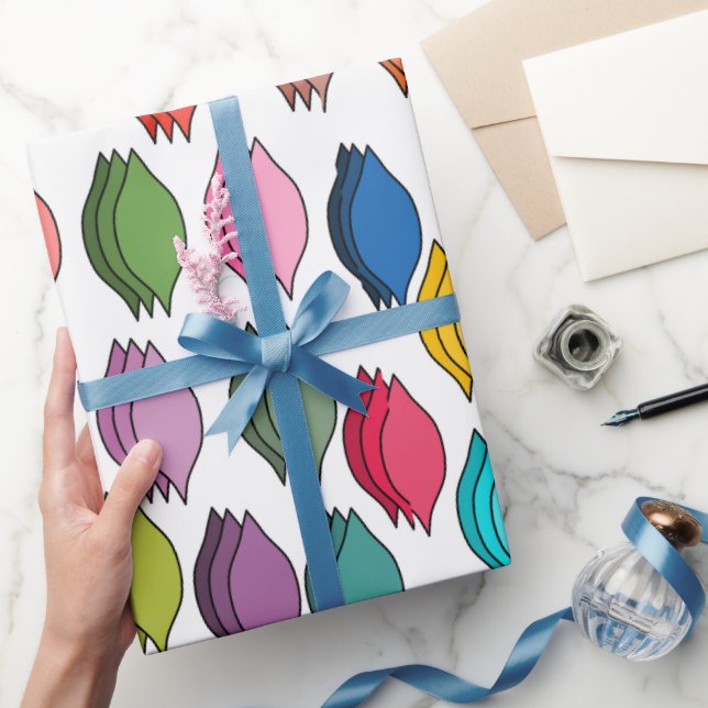 Coloured Leaves  Wrapping Paper (Gifting)