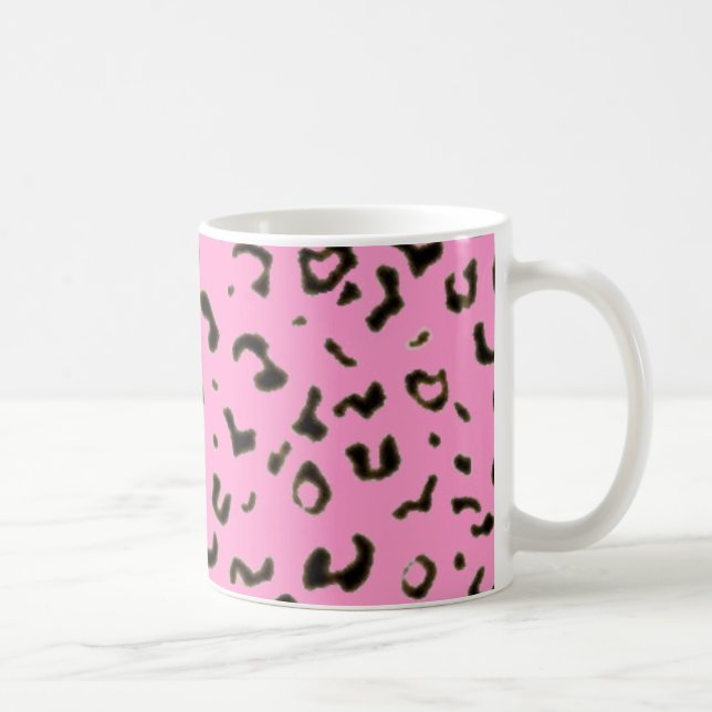 Coloured leopard print coffee mug (Right)