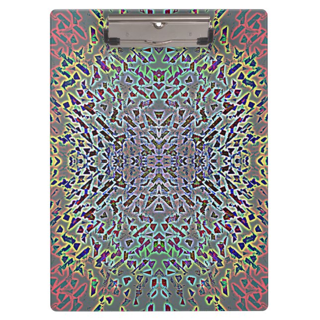 Coloured Lights Reflections Clipboard (Front)