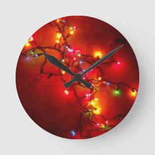 'Coloured Lights' Wall Clock