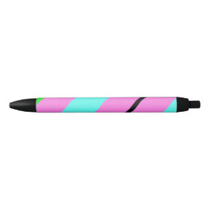 Coloured lines black ink pen