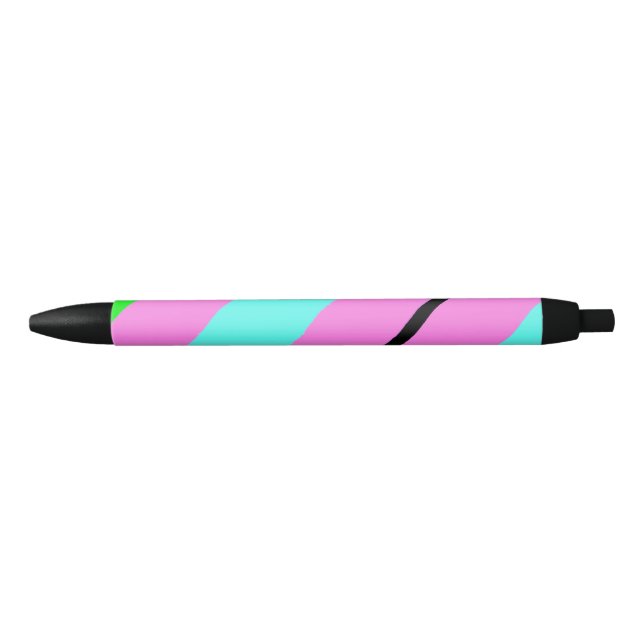 Coloured lines black ink pen (Front)