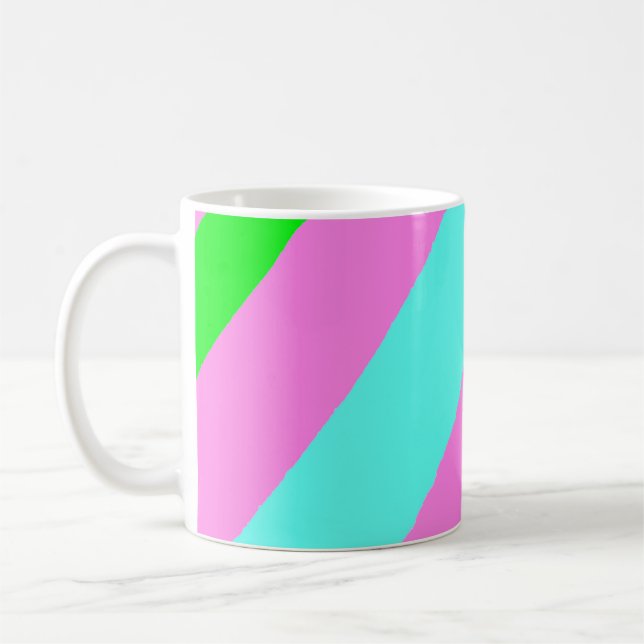 Coloured lines coffee mug (Left)