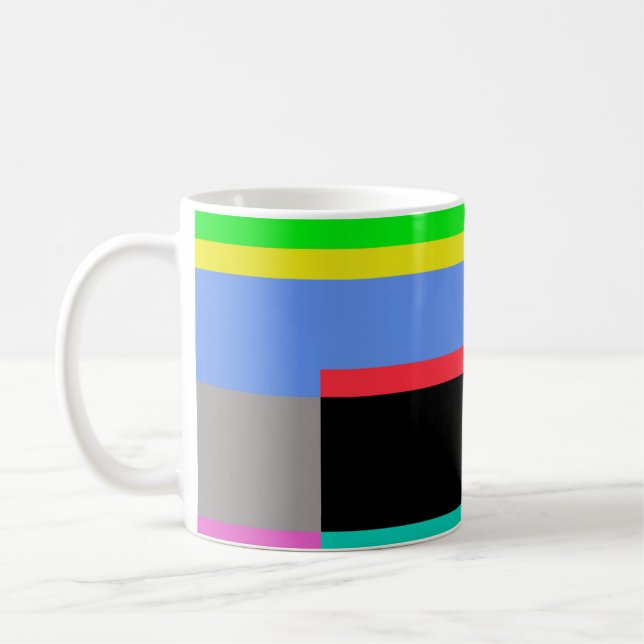 Coloured lines coffee mug (Left)