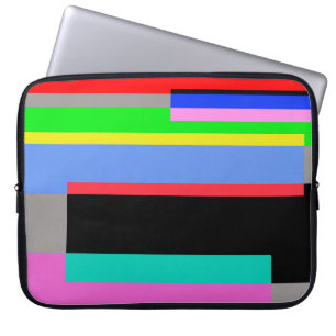 Coloured lines laptop sleeve