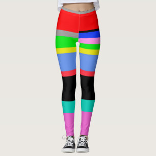 Coloured lines leggings
