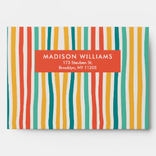 Coloured Lines Modern Minimalist Simple Envelope