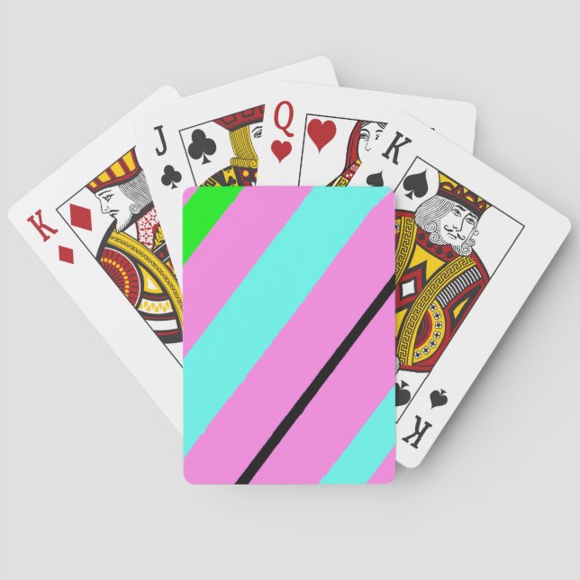 Coloured lines playing cards (Back)