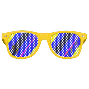 Coloured lines retro sunglasses