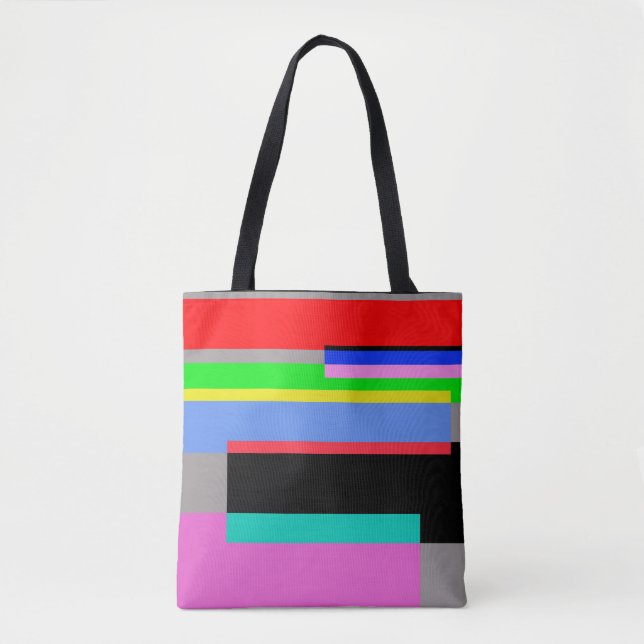 Coloured lines tote bag (Front)