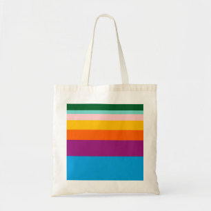 Coloured lines tote bag