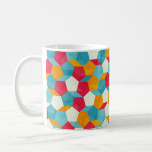 coloured mosaic seamless pattern coffee mug