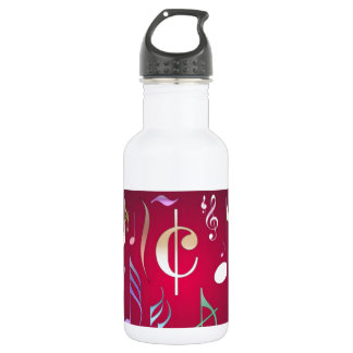 Coloured Musical Notes 532 Ml Water Bottle