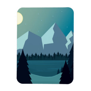 Coloured natural landscape Magnet