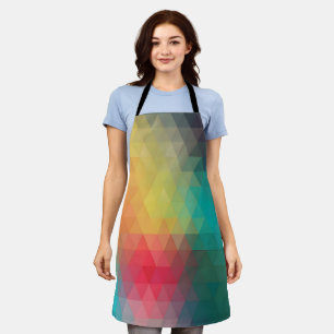 Coloured Neon Glass Pattern Apron