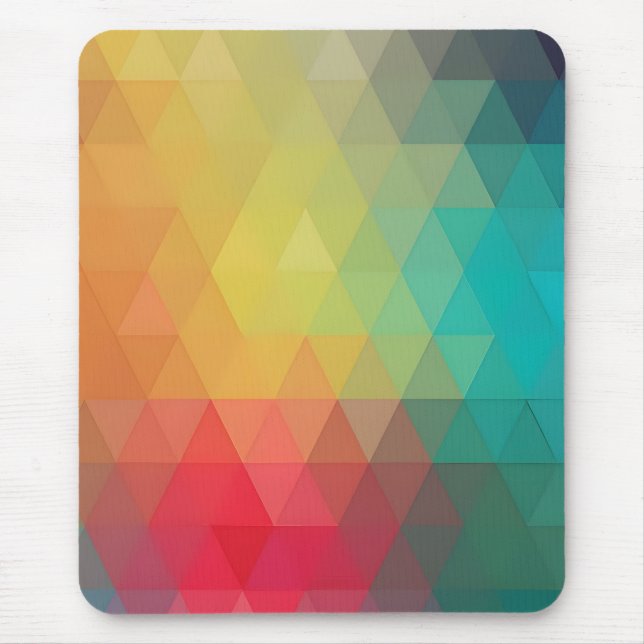 Coloured Neon Glass Pattern Mouse Pad (Front)