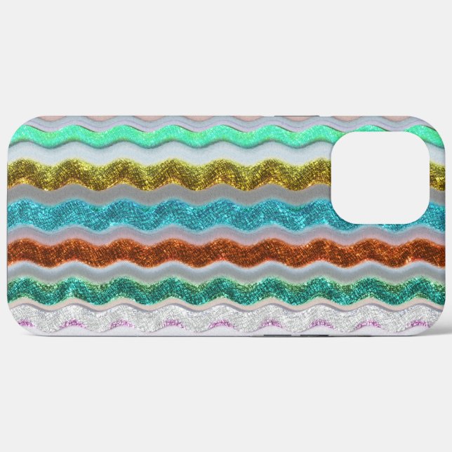 Coloured of wavy stripes resembling snakeskin Case-Mate iPhone case (Back (Horizontal))