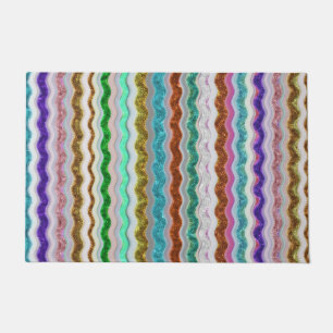 Coloured of wavy stripes resembling snakeskin doormat