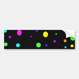 Coloured Orbs-bumper sticker
