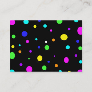 Coloured Orbs-business cards