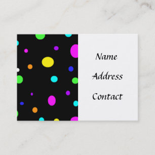 Coloured Orbs-business cards
