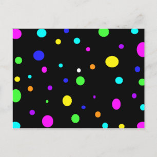 Coloured Orbs-postcard Postcard