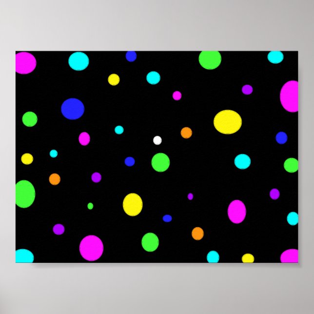 Coloured Orbs-poster Poster (Front)