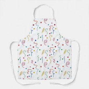 Coloured Party Confetti Pattern Apron