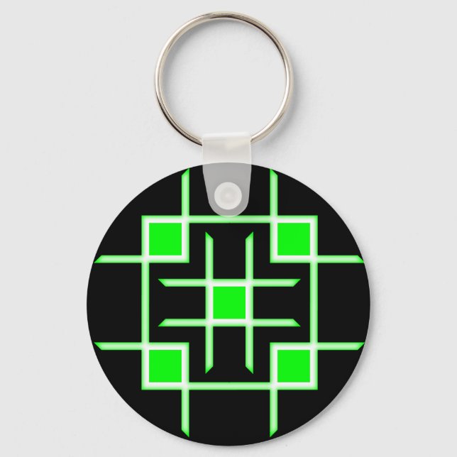 Coloured Patch Key Ring (Front)