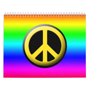Coloured Peace Symbols Calendar
