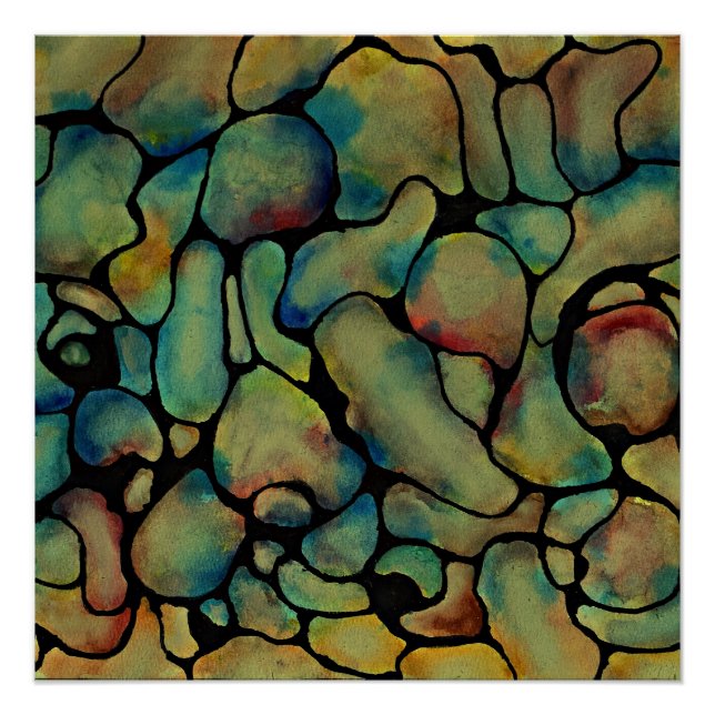 Coloured Pebbles 1 Poster (Front)