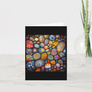 Coloured Pebbles Sticker Card