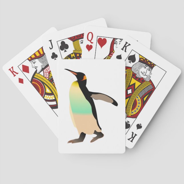 Coloured Peguin Playing Cards (Back)