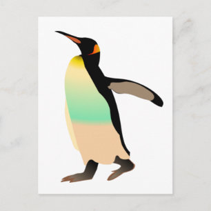 Coloured Peguin Postcard