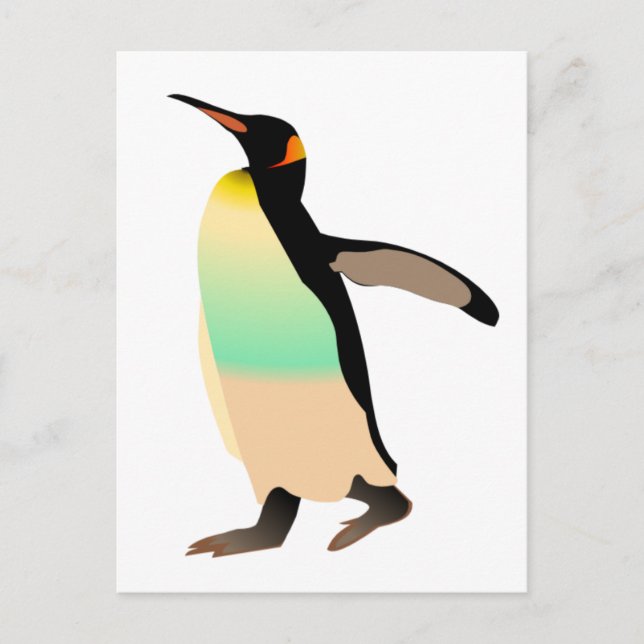 Coloured Peguin Postcard (Front)