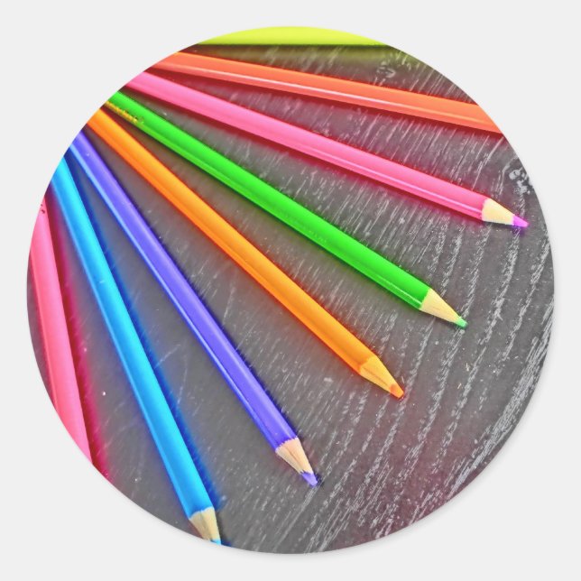 Coloured pencil bright idea stickers (Front)