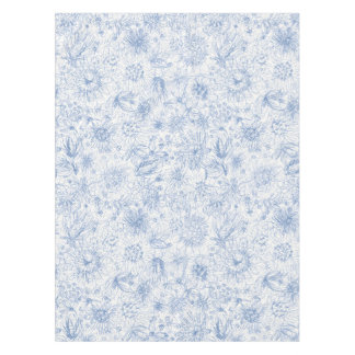 Coloured Pencil Floral Tablecloth