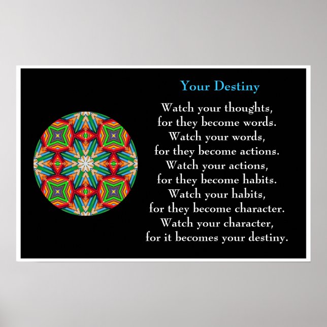 Coloured Pencil - Kaleidoscopic Destiny Poster (Front)