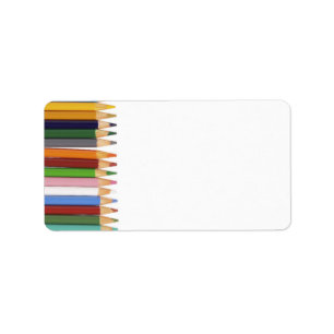 Coloured Pencils Address Labels