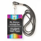 Coloured Pencils Bathroom / Hall Pass Badge