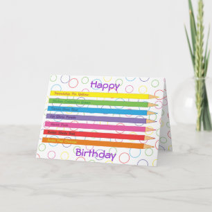 Coloured Pencils Card