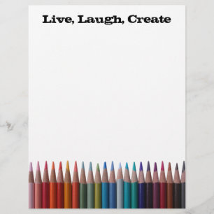 Coloured Pencils Letterhead