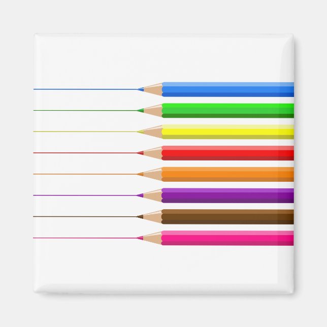 Coloured Pencils Magnet (Front)