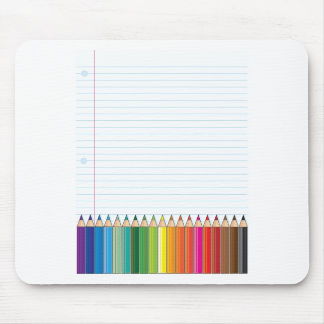 Coloured Pencils Mouse Pad (Front)