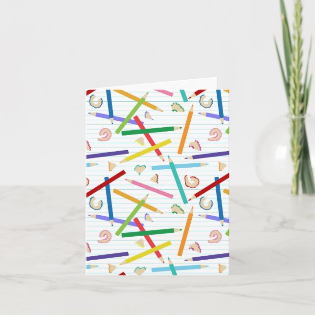 Coloured Pencils Pattern Card (Front)