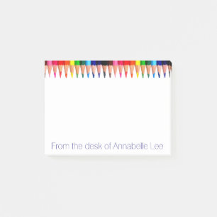 Coloured Pencils Post-it Notes